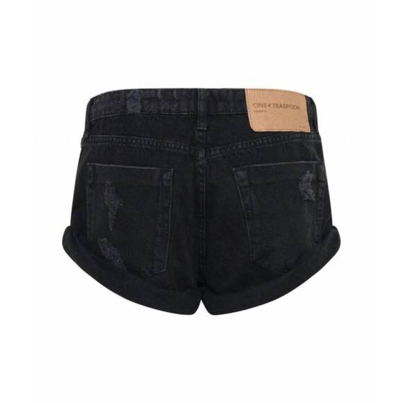 One Teaspoonlow waist bandits short in double  black -30 - NWT - Picture 6 of 9